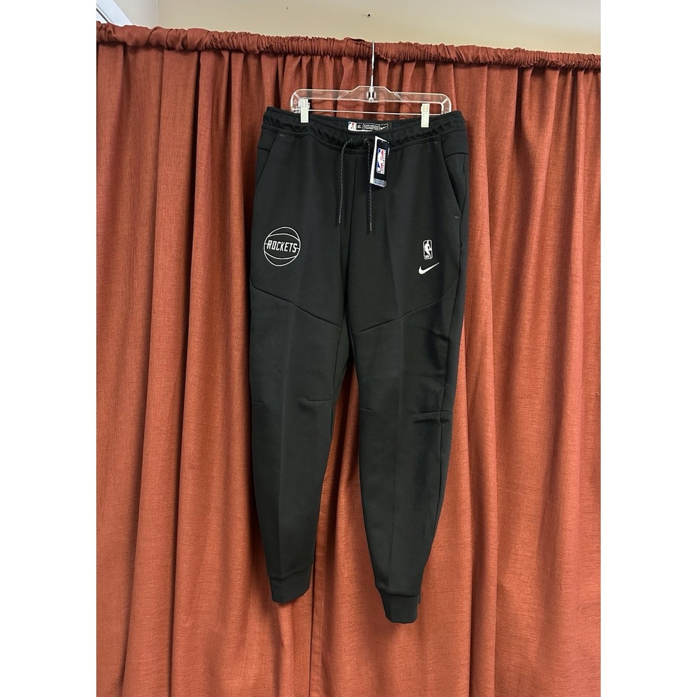 Nike Houston Rockets Black Tech Fleece Authentic Sweatpants XL Tall FB6170-010